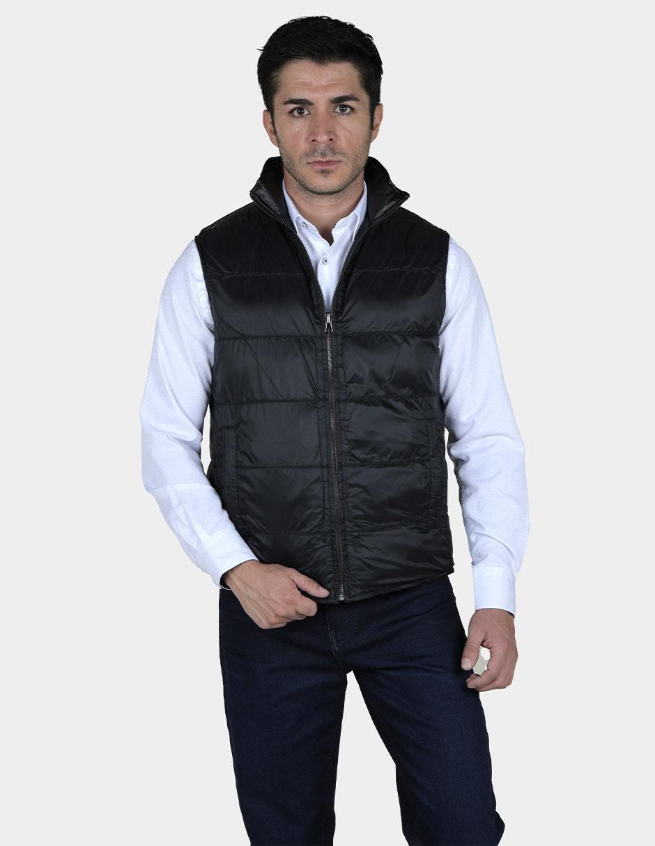Chaleco piel reversible para hombre