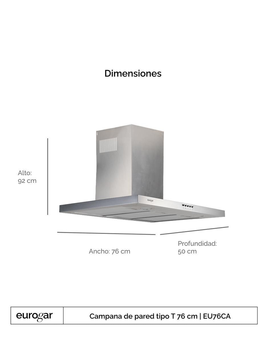 Campana de pared EU76CA de acero inoxidable 4