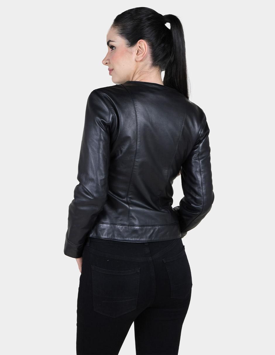 Chamarra de piel para mujer