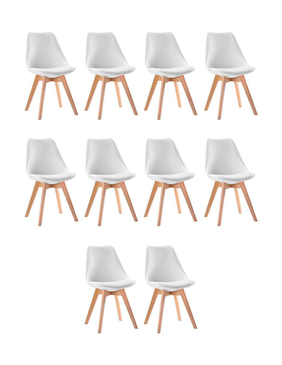 Set de sillas 10 piezas Tulip