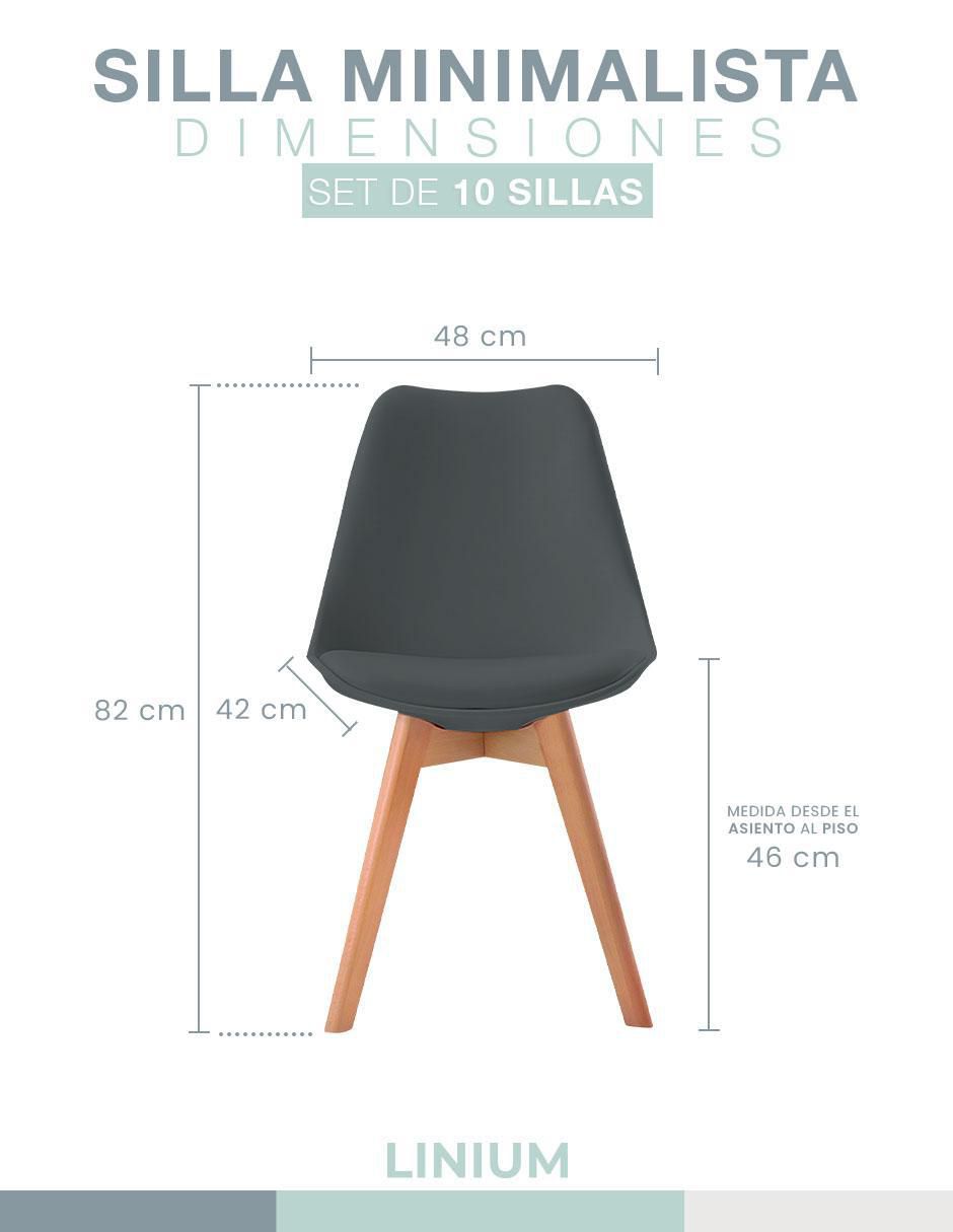 Set de sillas 10 piezas Tulip 7