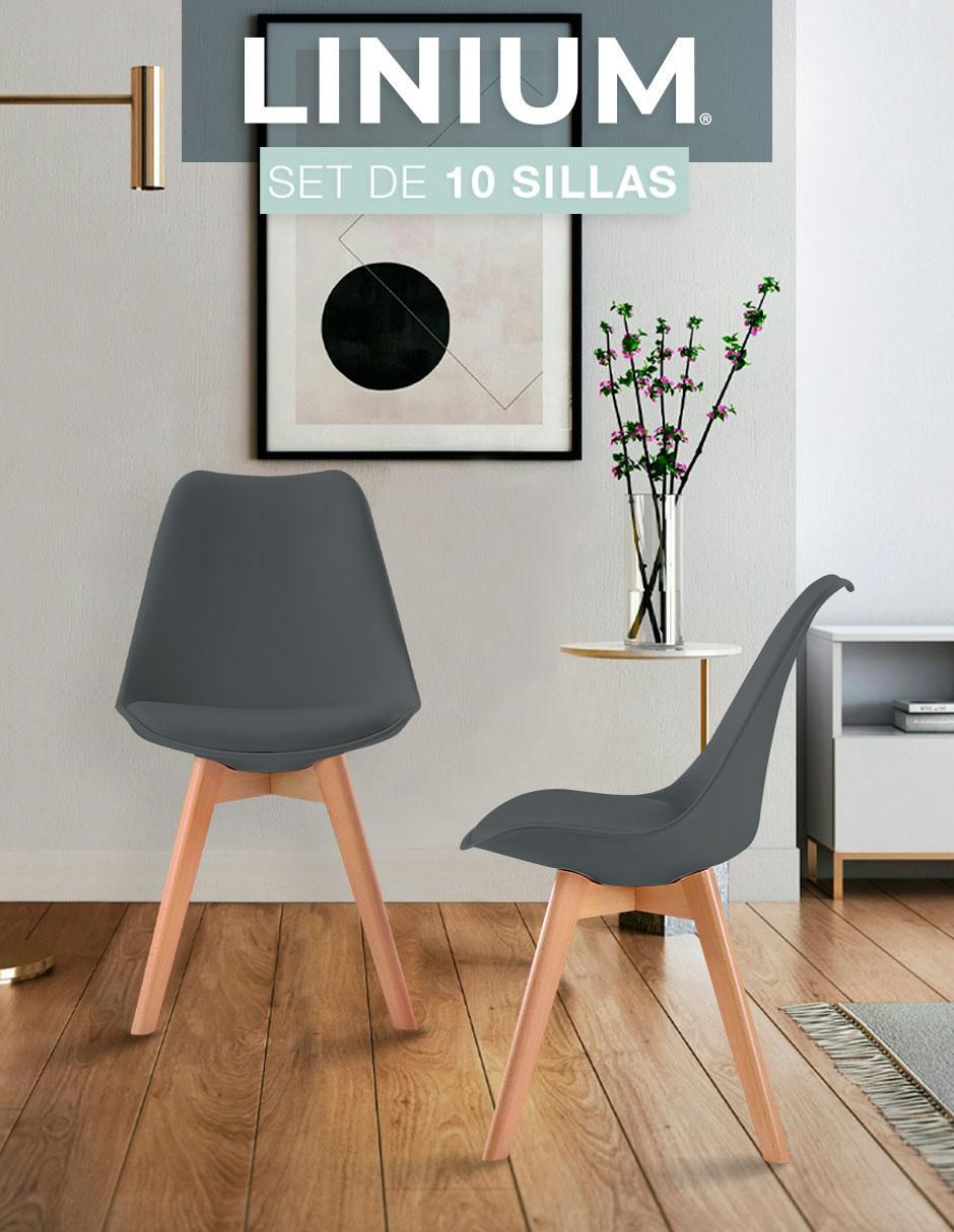 Set de sillas 10 piezas Tulip 2