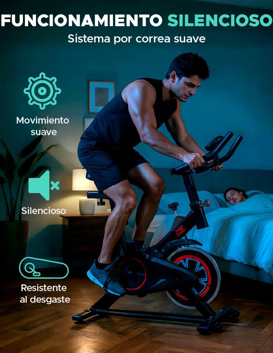 Bicicleta de spinning X-Rush modelo XR-BDSP de acero
