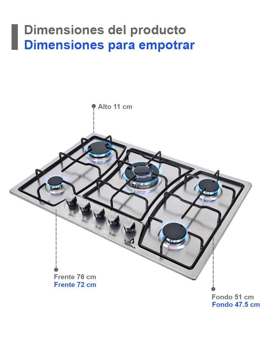 TRICOMBO ZEIT PARRILLA 5 QUEMADORES, CAM 10