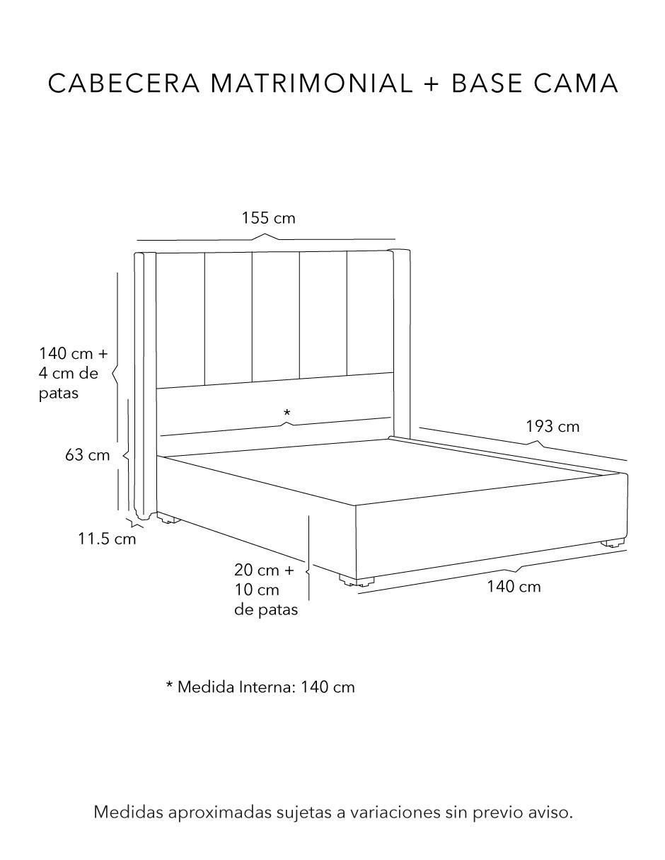 Cama nizza de madera y tela 4