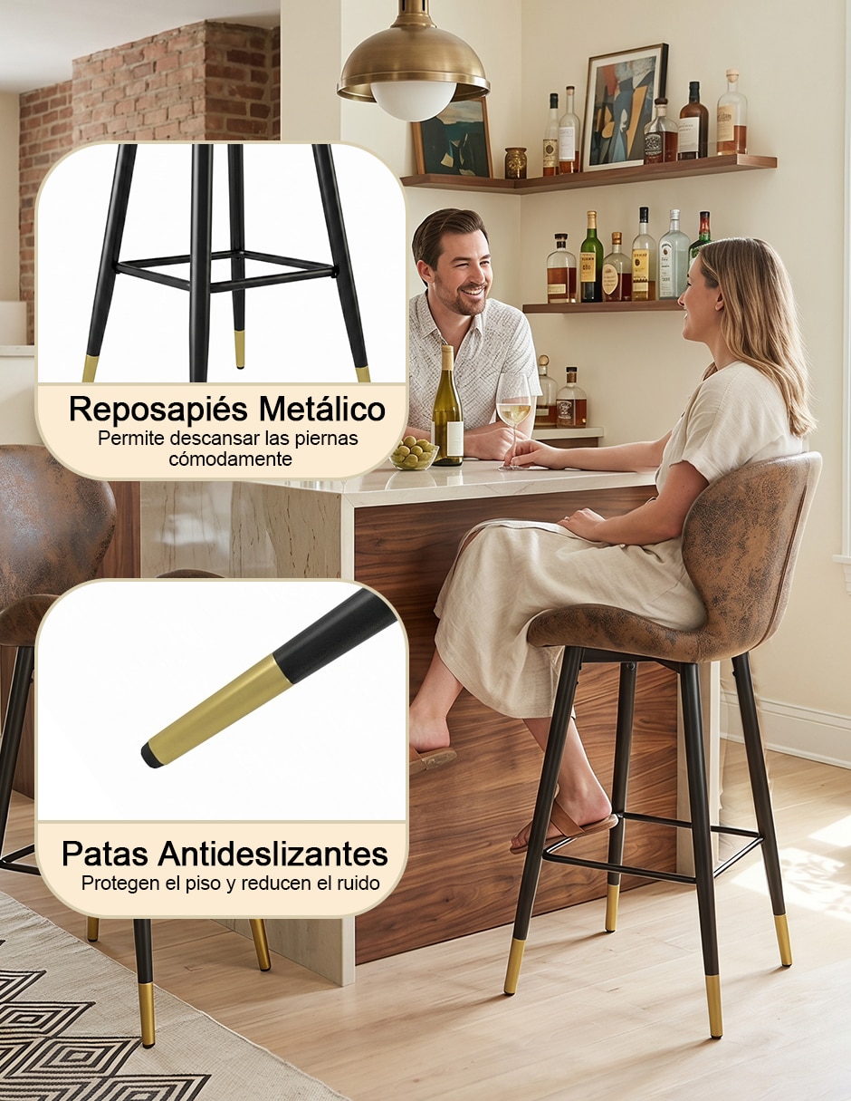 Juego de bancos altos julian bar