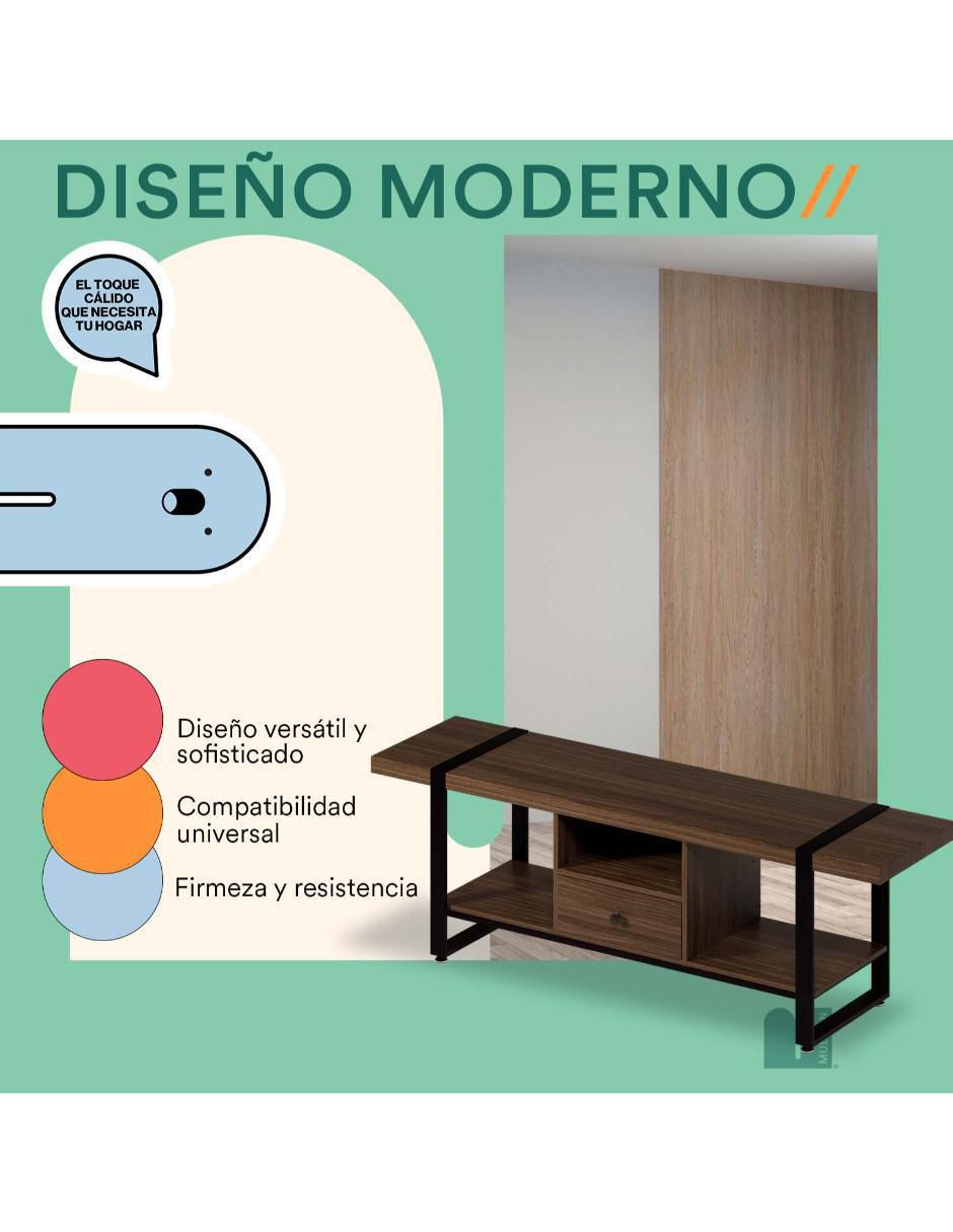 Mueble de TV armable Mora de MDF 3