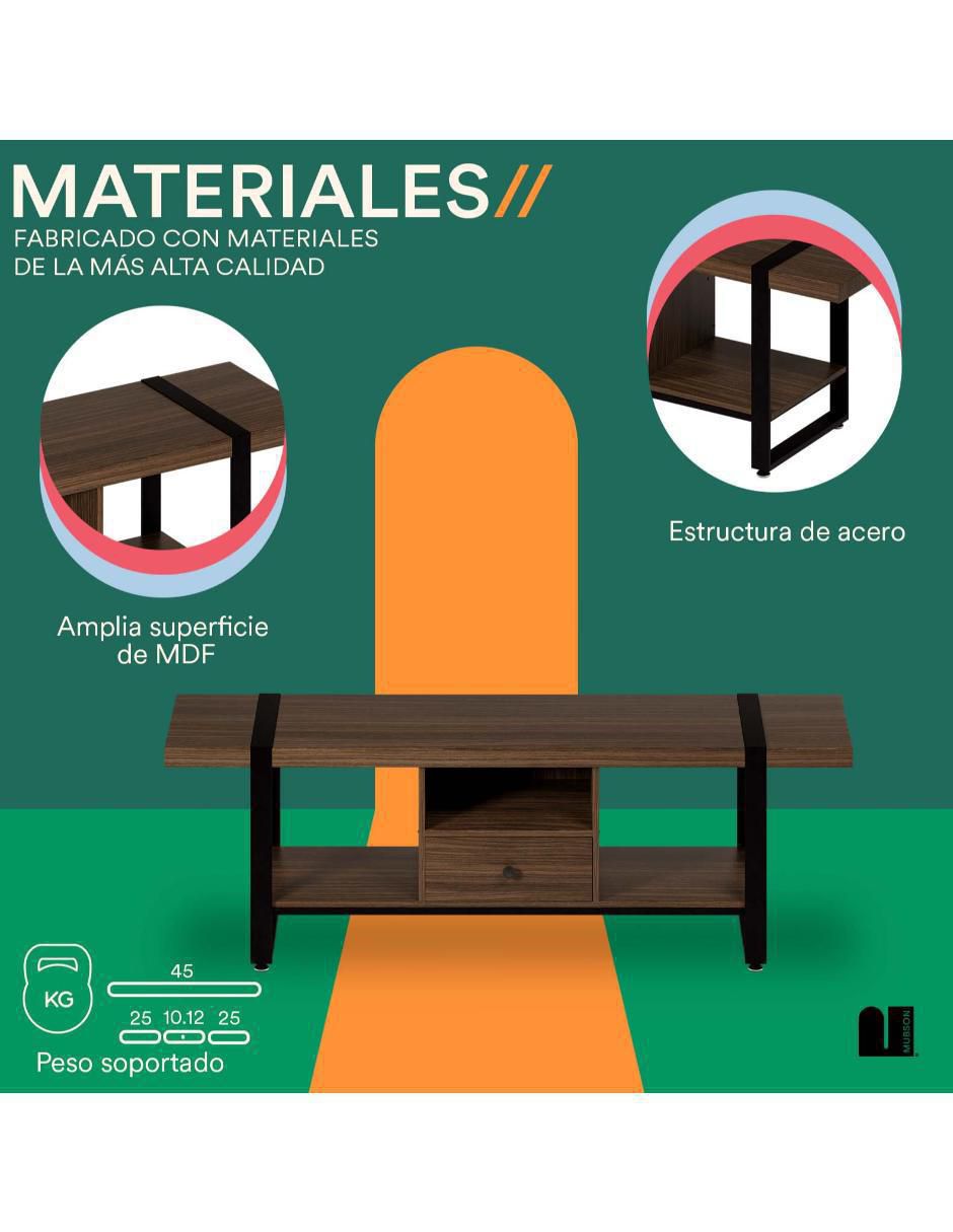 Mueble de TV armable Mora de MDF 2