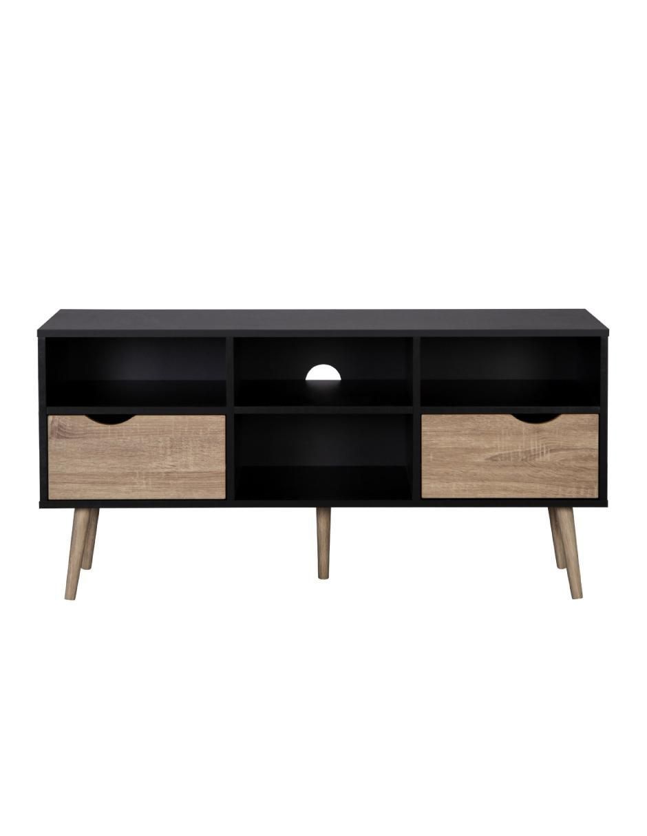 Mueble de tv Nórdico Black Top Living de MDF