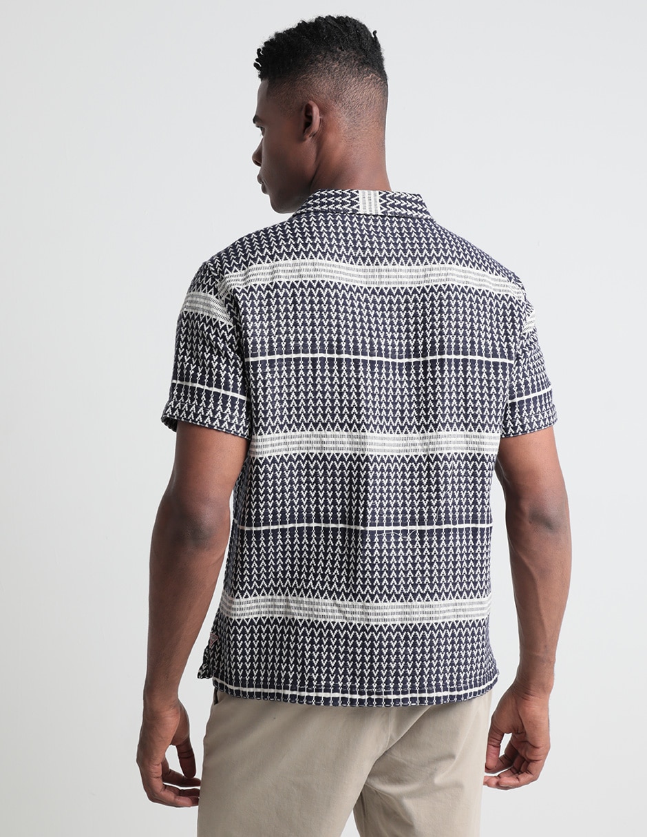 Camisa casual de algodón manga corta para hombre 2