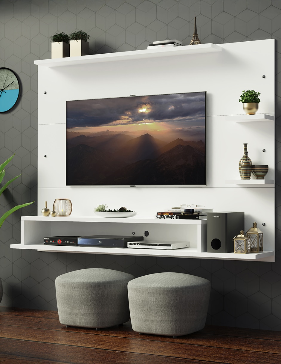 Mueble flotante para TV armable Alfa Madesa de MDP