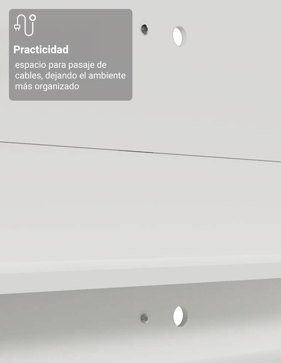 Mueble flotante para TV armable Alfa Madesa de MDP