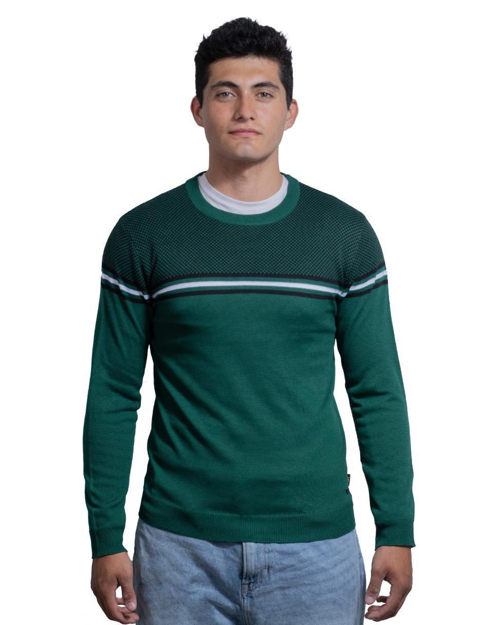 Suéter cuello redondo para hombre