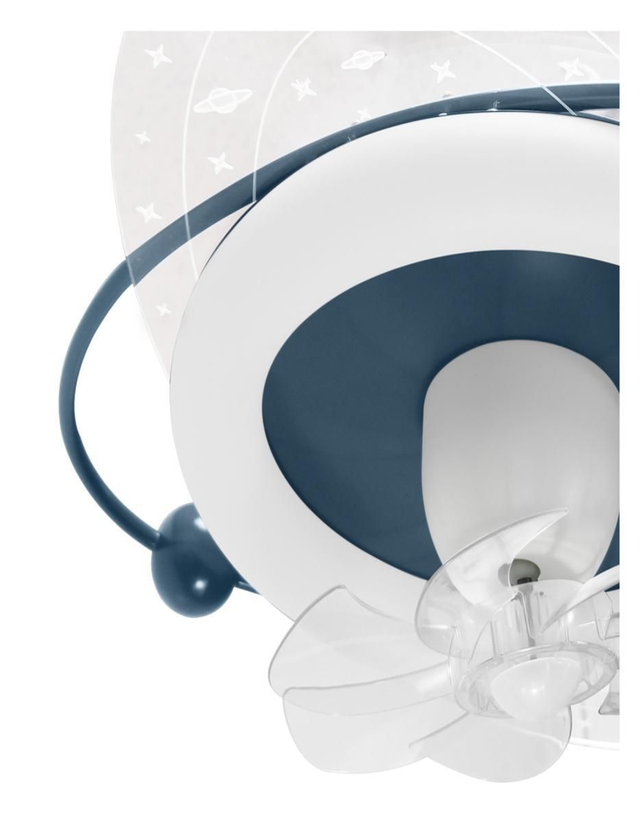VENTILADOR DE TECHO JLV02-7 JW, BLANCO 2