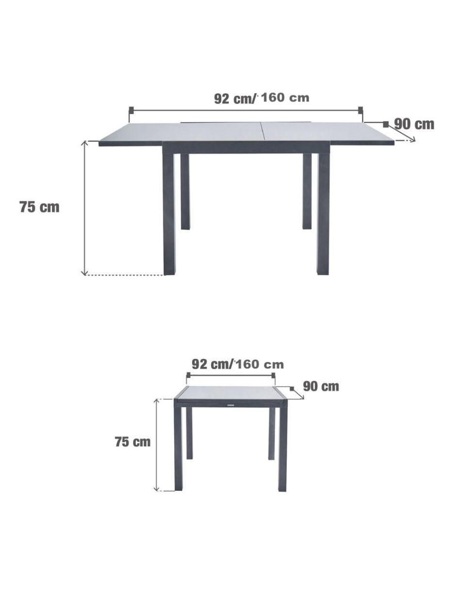 Mesa extensible armable 7