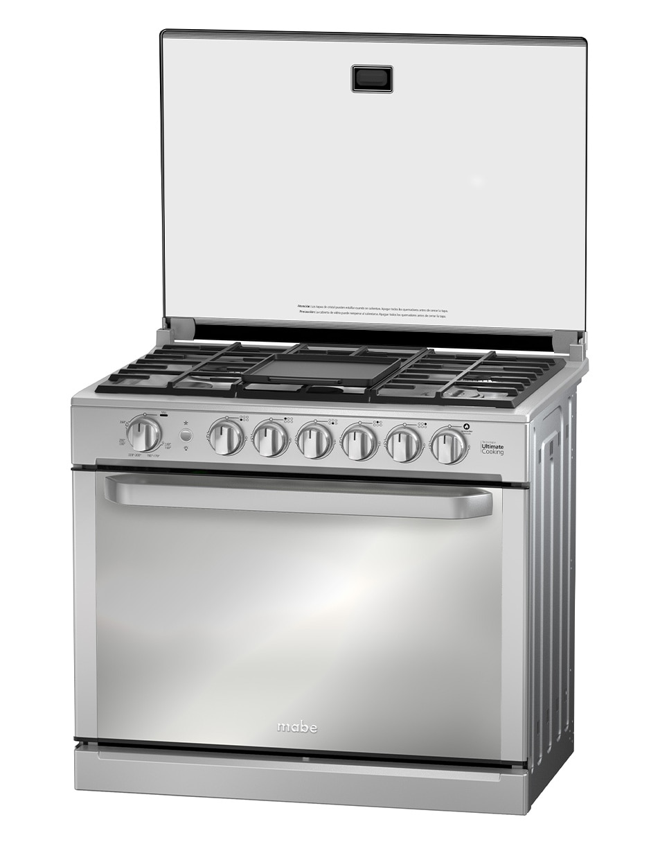 Combo estufa empotrable a gas lp 79.20 cm MA0C805003CMP80 de 6 quemadores + campana 12