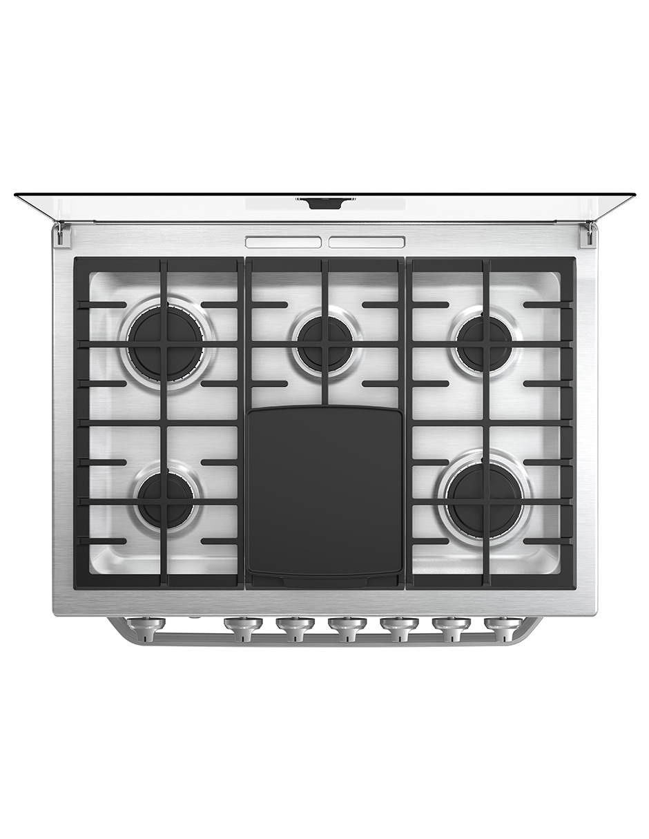 Combo estufa empotrable a gas lp 79.20 cm MA0C805003CMP80 de 6 quemadores + campana 14