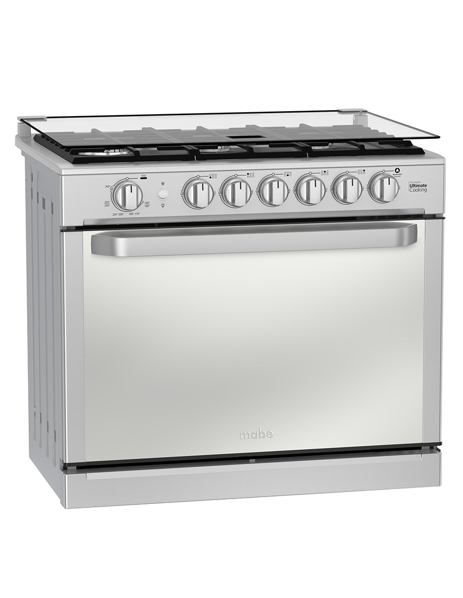Combo estufa empotrable a gas lp 79.20 cm MA0C805003CMP80 de 6 quemadores + campana 8