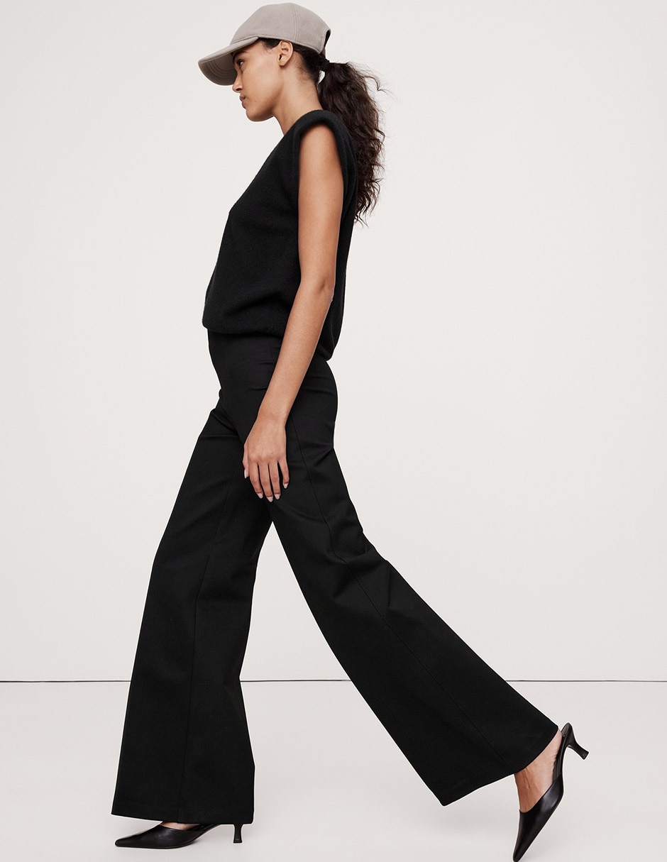 Pantalón relaxed wide leg para mujer