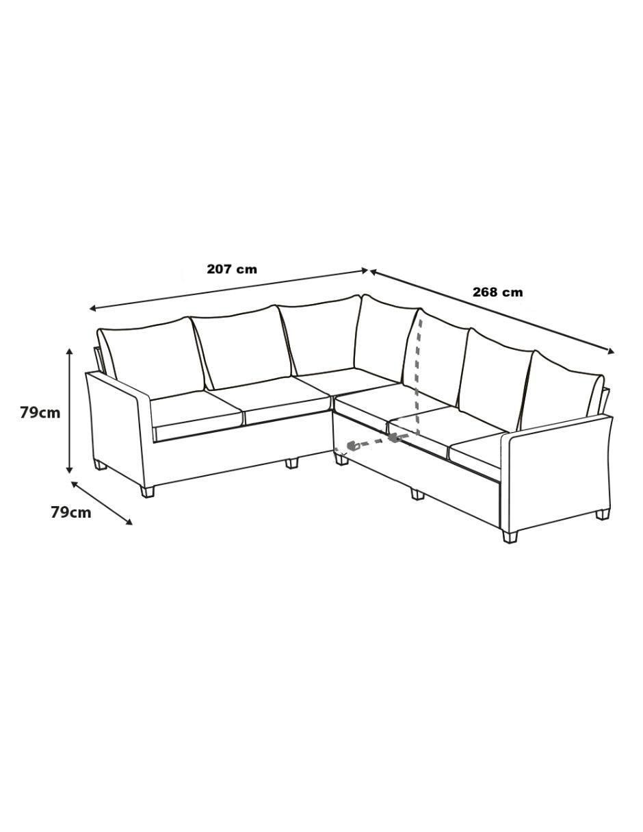 Set modular de ratán pvc 11