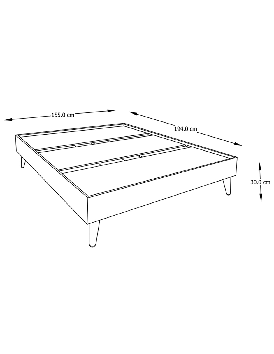 Base para cama Haus de chapa madera