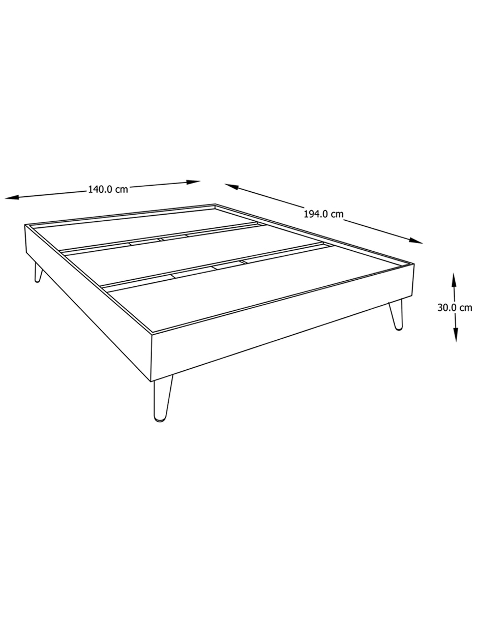 Base para cama de chapa madera 3