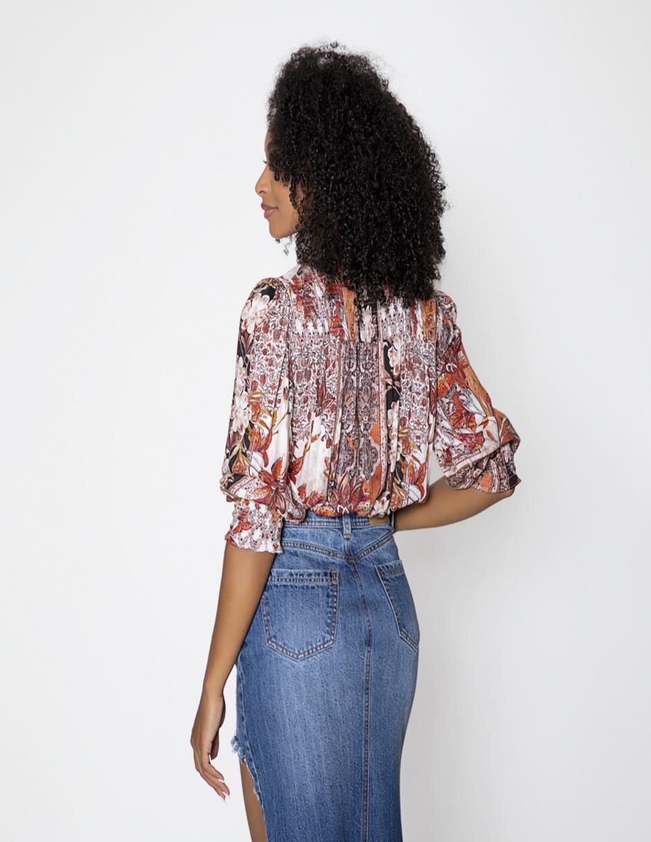 Blusa manga 3/4 para mujer