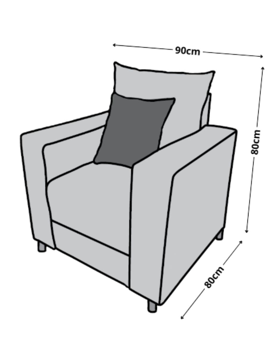 Sillón Miami de lino 6