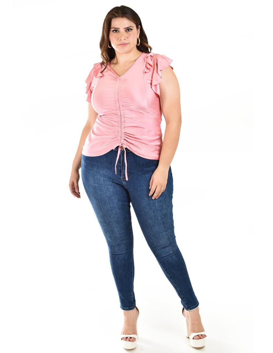 Blusa manga corta para mujer