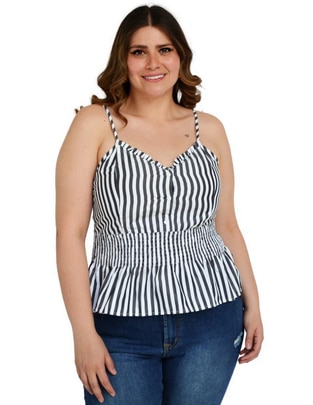 Blusa de tirantes Roman Fashion para mujer