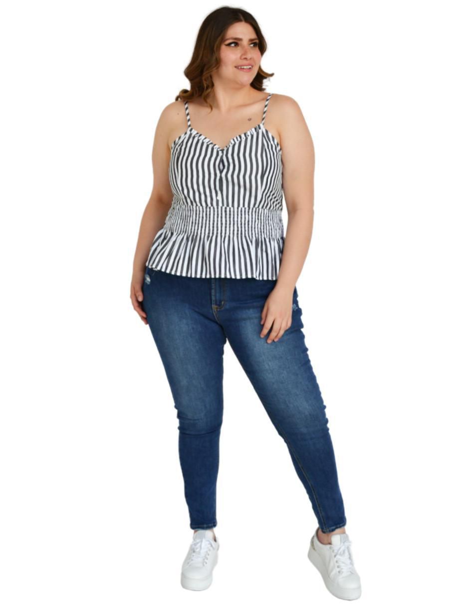 Blusa de tirantes Roman Fashion para mujer