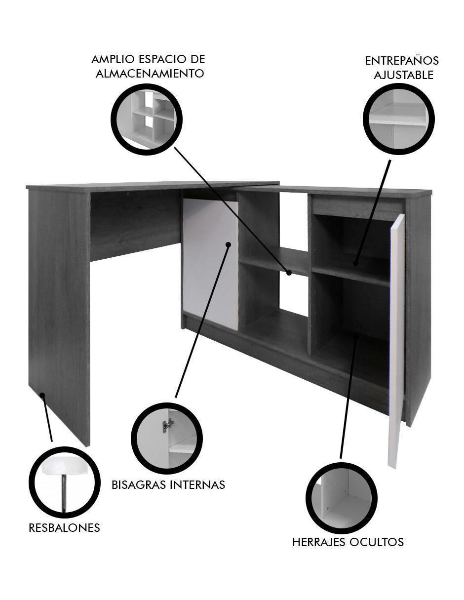 Escritorio armable Siena de MDF 8