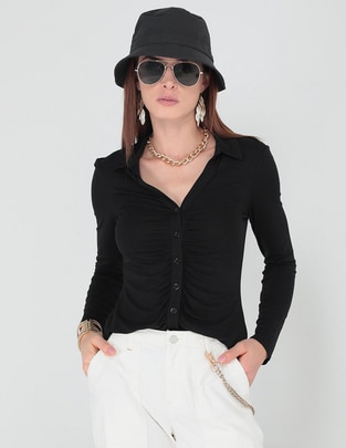 Blusa manga larga para mujer
