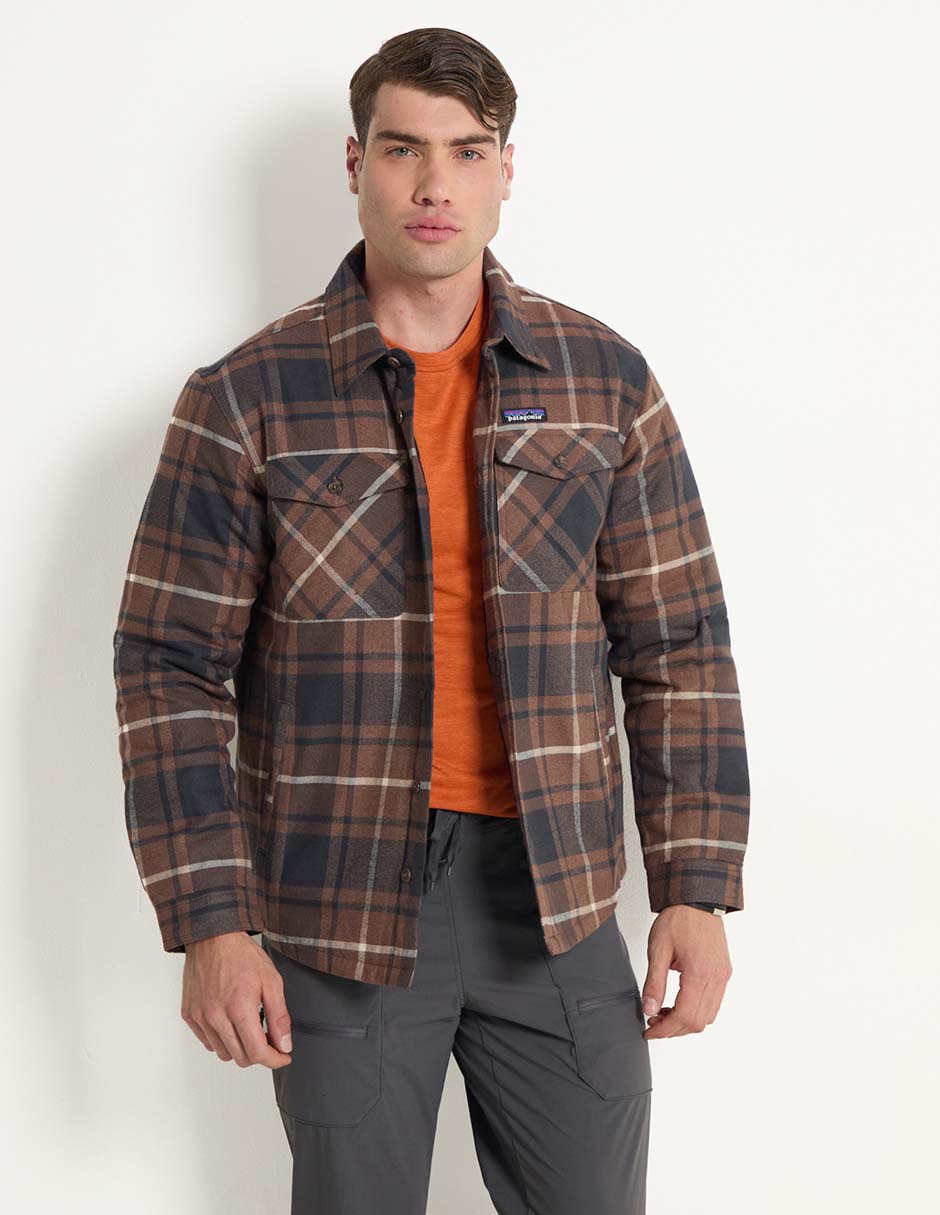 Chamarra outdoor Patagonia LW Insulated Fjord Flannel Shirt para hombre