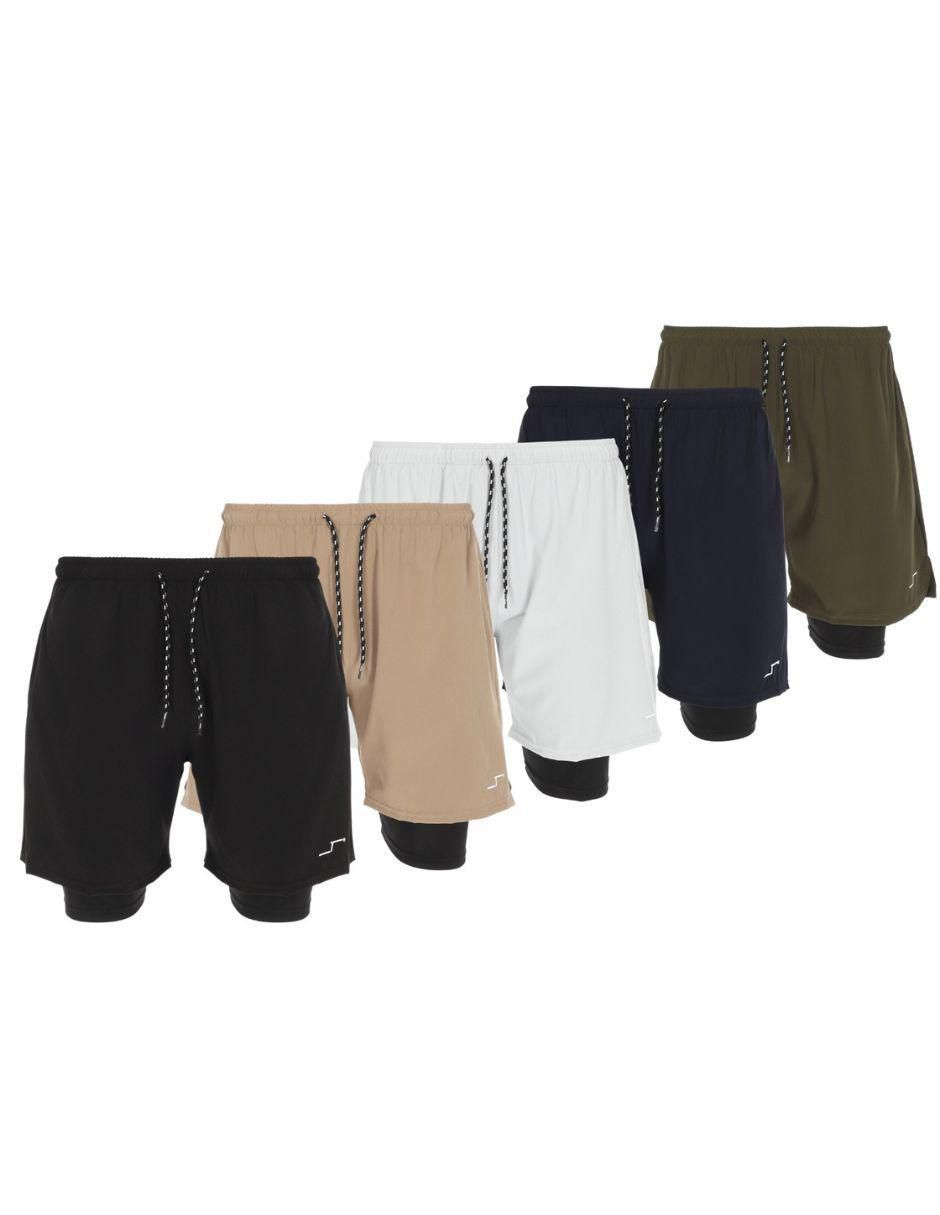 Short con bolsa para entrenamiento hombre