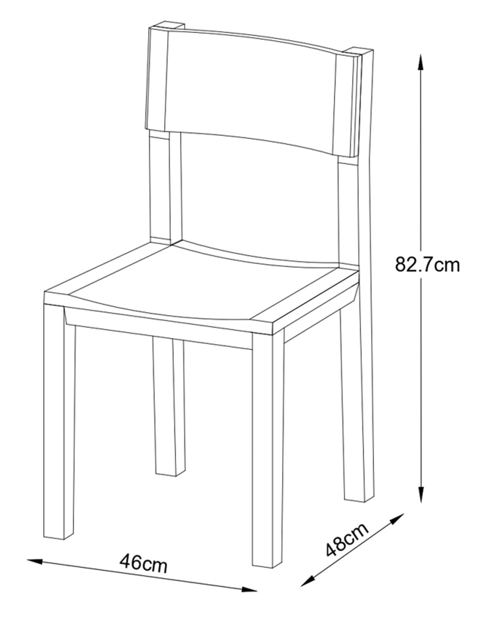 Silla Walnut de madera 7