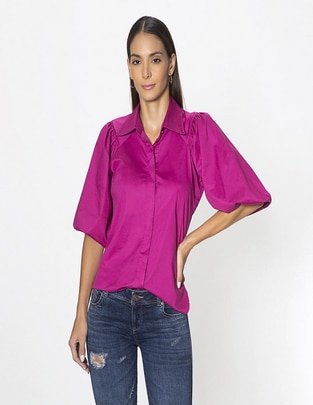 Blusa Studio F manga 3/4 para mujer