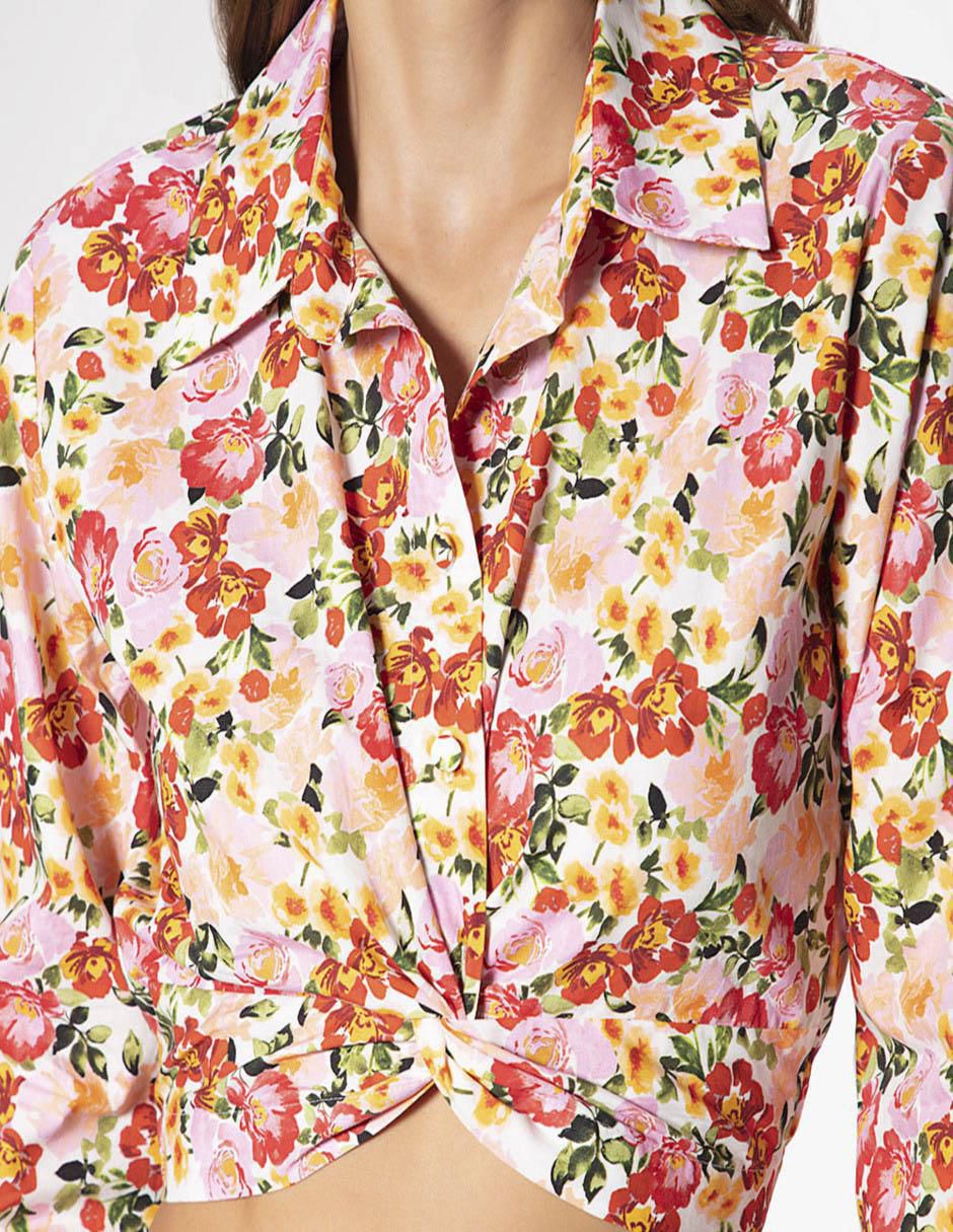 Blusa Studio F manga 3/4 para mujer