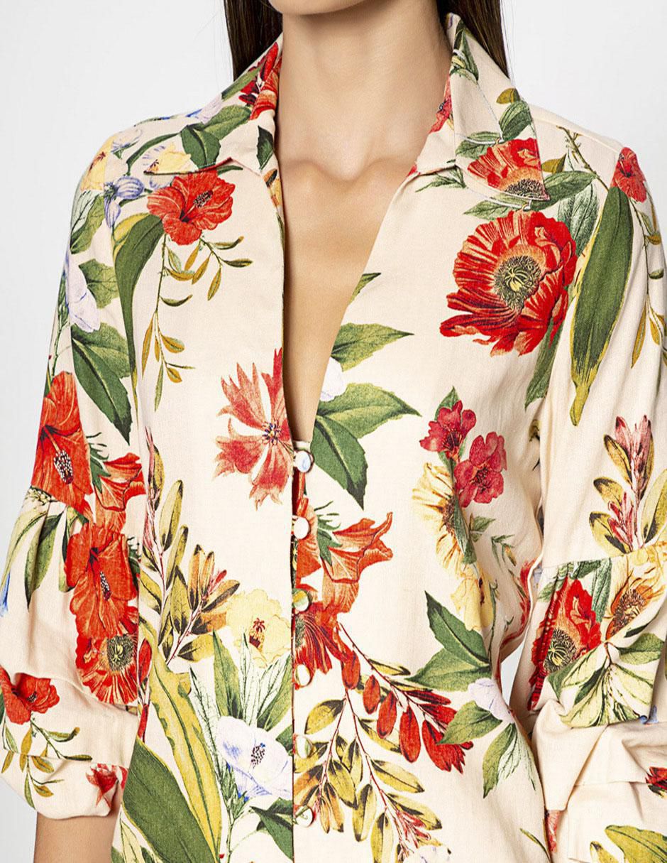 Blusa Studio F manga 3/4 para mujer
