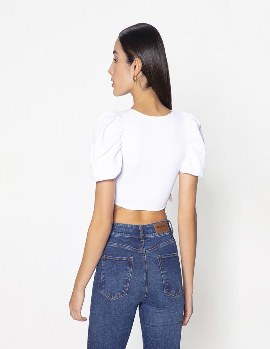 Blusa Studio F manga corta para mujer