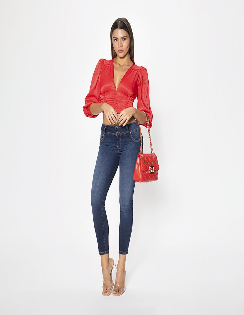 Blusa Studio F manga 3/4 para mujer