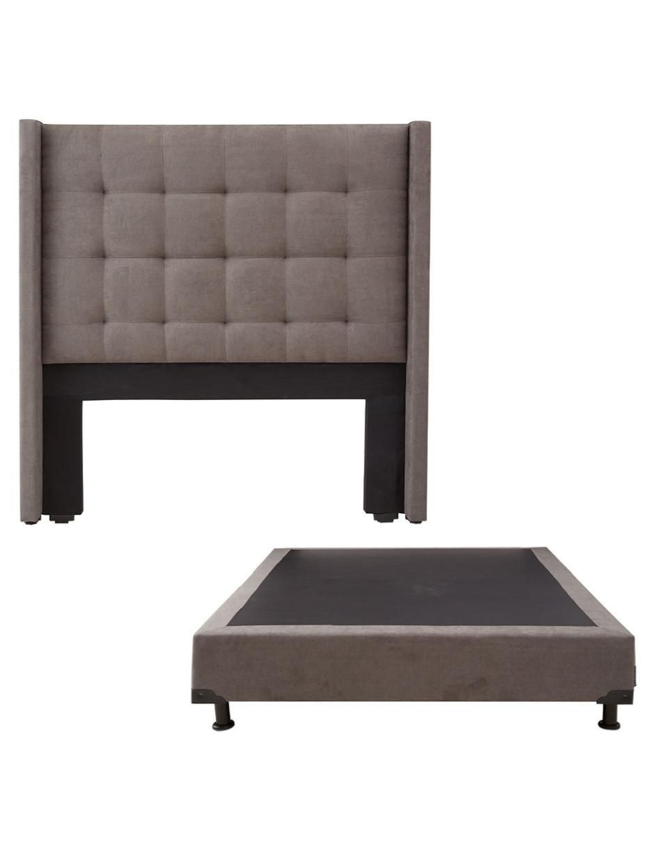 Cama titan box de madera y tela Cama titan box de madera y tela