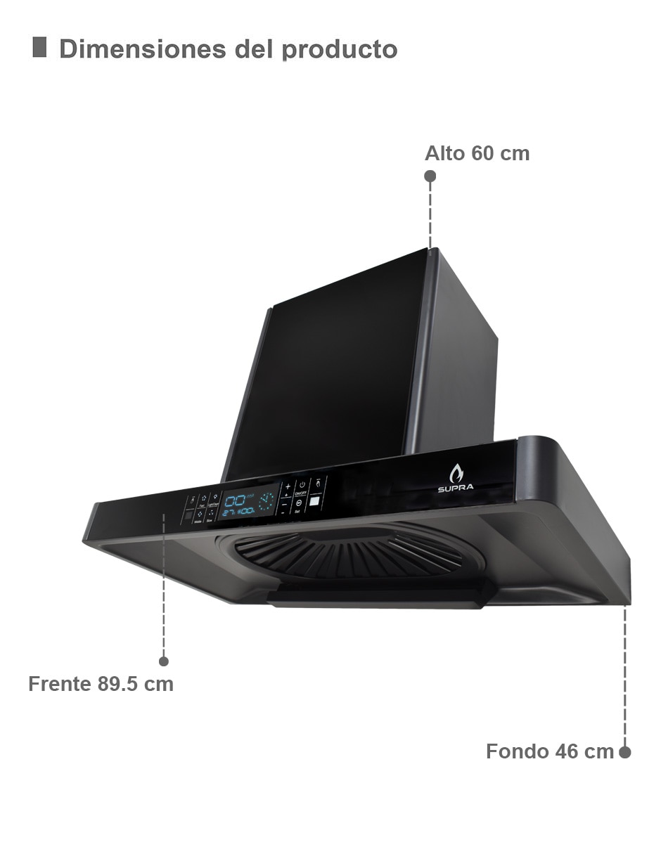 Campana de pared Supra LEGACY de cristal templado