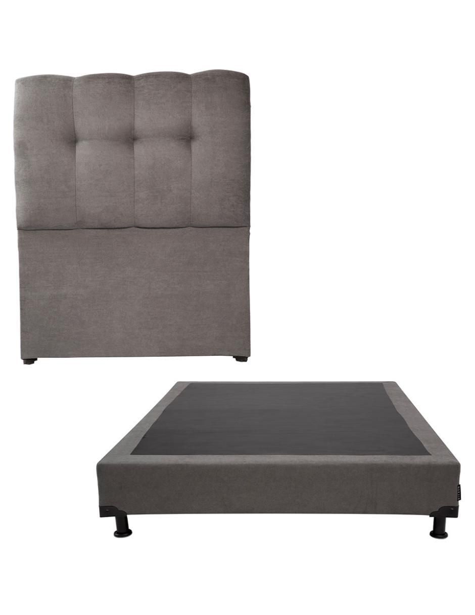 Cama nube box de madera y tela Cama nube box de madera y tela