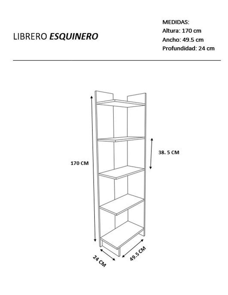 Librero armable Marsali de MDF 4