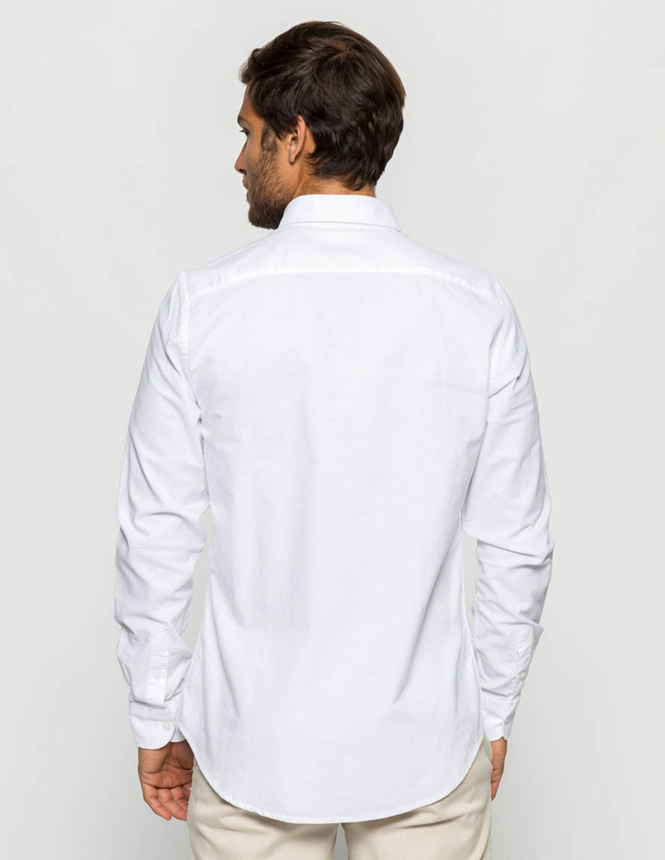 Camisa casual scotta de algodón manga larga para hombre
