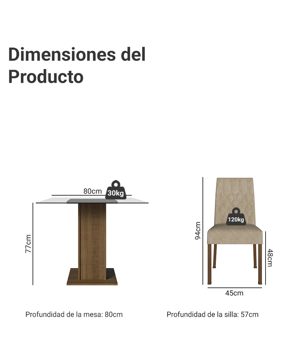 Comedor noemi para 2 personas 14