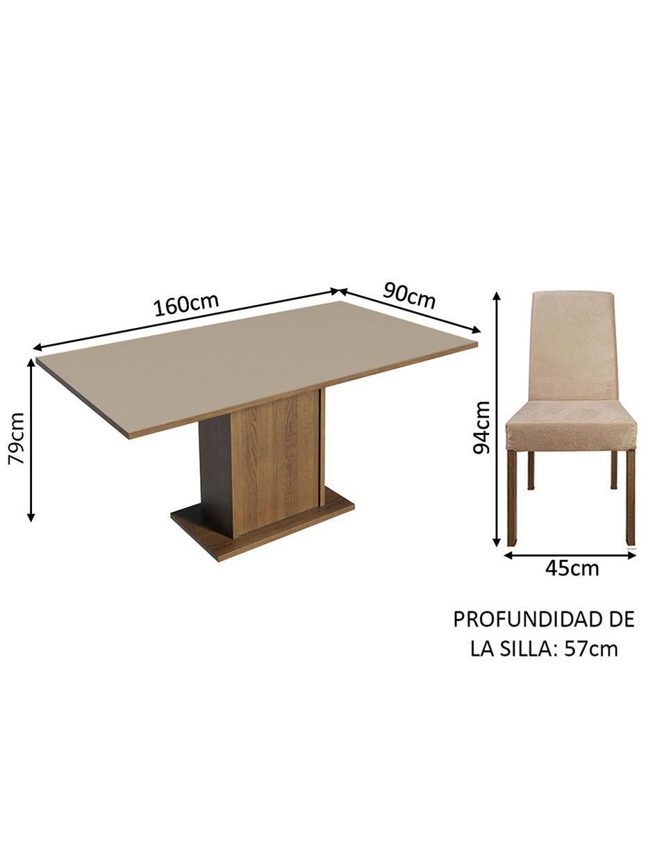 Comedor renata Madesa para 6 personas