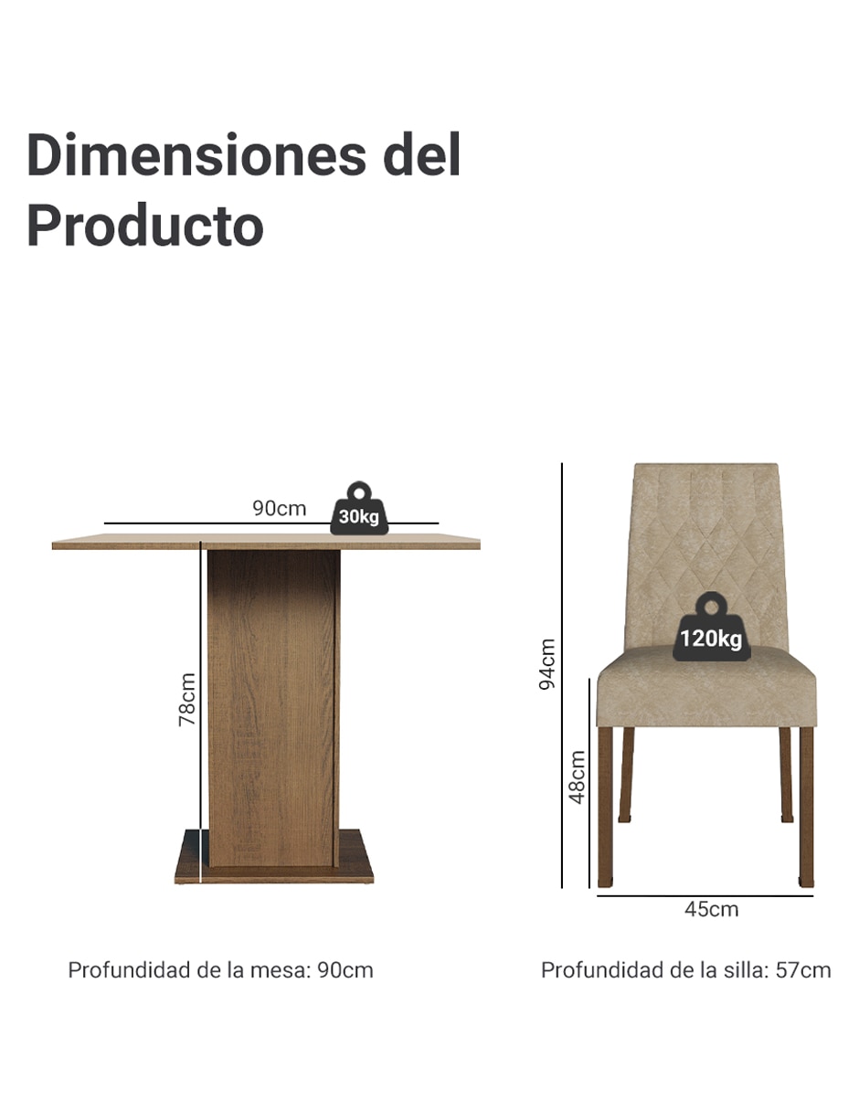 Comedor livia para 2 personas 13