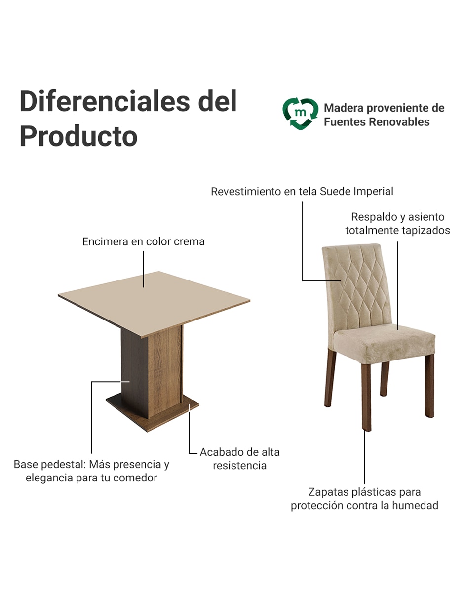 Comedor livia para 2 personas 3
